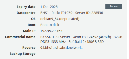 Хостинг Кухня второй раз поменяла сервер